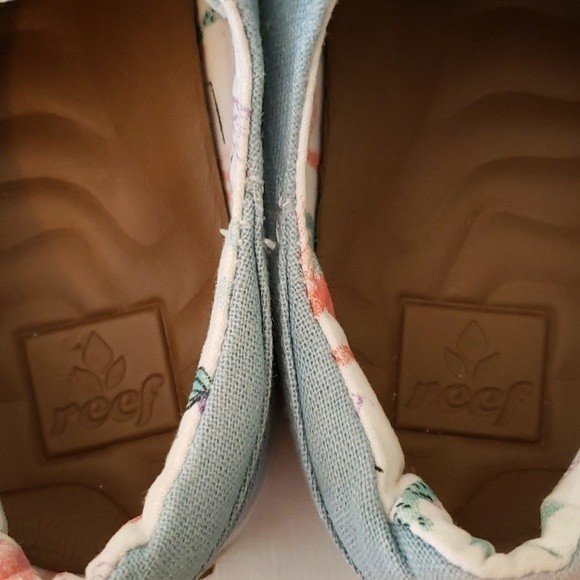 REEF WALLED WOMEN'S LACE-UP CANVAS SNEAKERS GOOD USED CONDITION SIZE 7 - Picture 7 of 13